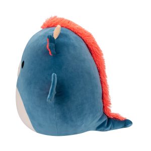 14-Inch Carin the Blue Dragon with Orange Mane